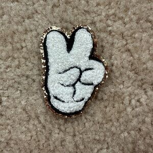 Stoney clover lane Disney Mickey Mouse Peace Sign Varsity Patch